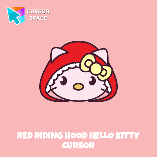 Red Riding Hood Hello Kitty cursor arrow cursor